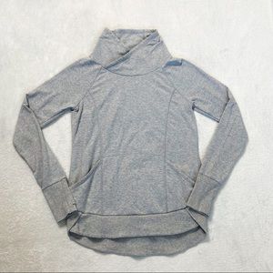 Athleta Gray Cowl Neck Sweater